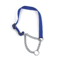 Ancol Nylon Check Choke Blue 2-4 35-45cm