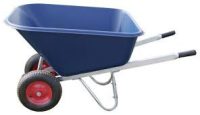 Wheelbarrow Plastic Twin Wheel Big Blue