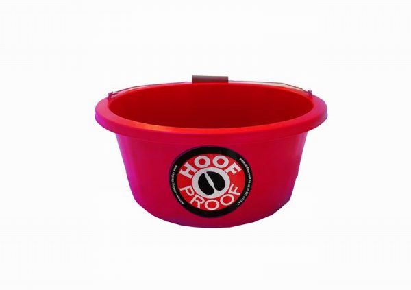 Hoof Proof HD Feed Bucket Red