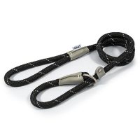 Ancol Viva Rope Reflect Slip Black 12mm