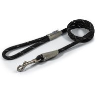 Ancol Viva Rope Reflect Lead Black