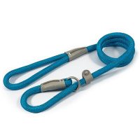 Ancol Viva Rope Reflectl Slip Lead Blue 12mm