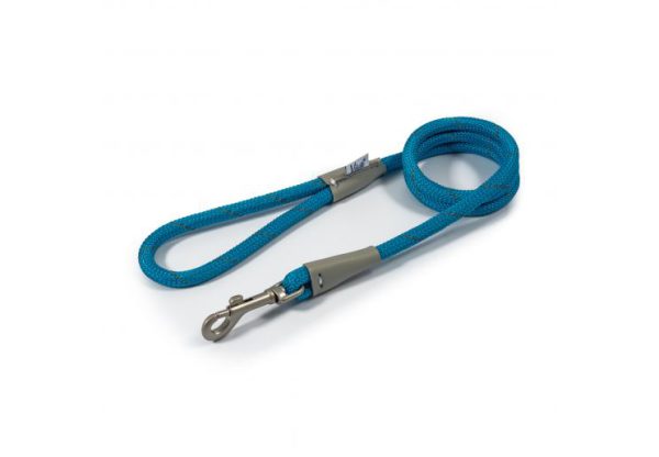 Ancol Viva Rope Lead Reflective Blue