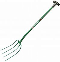 Muck Fork 4 tine Metal Handle Tarka